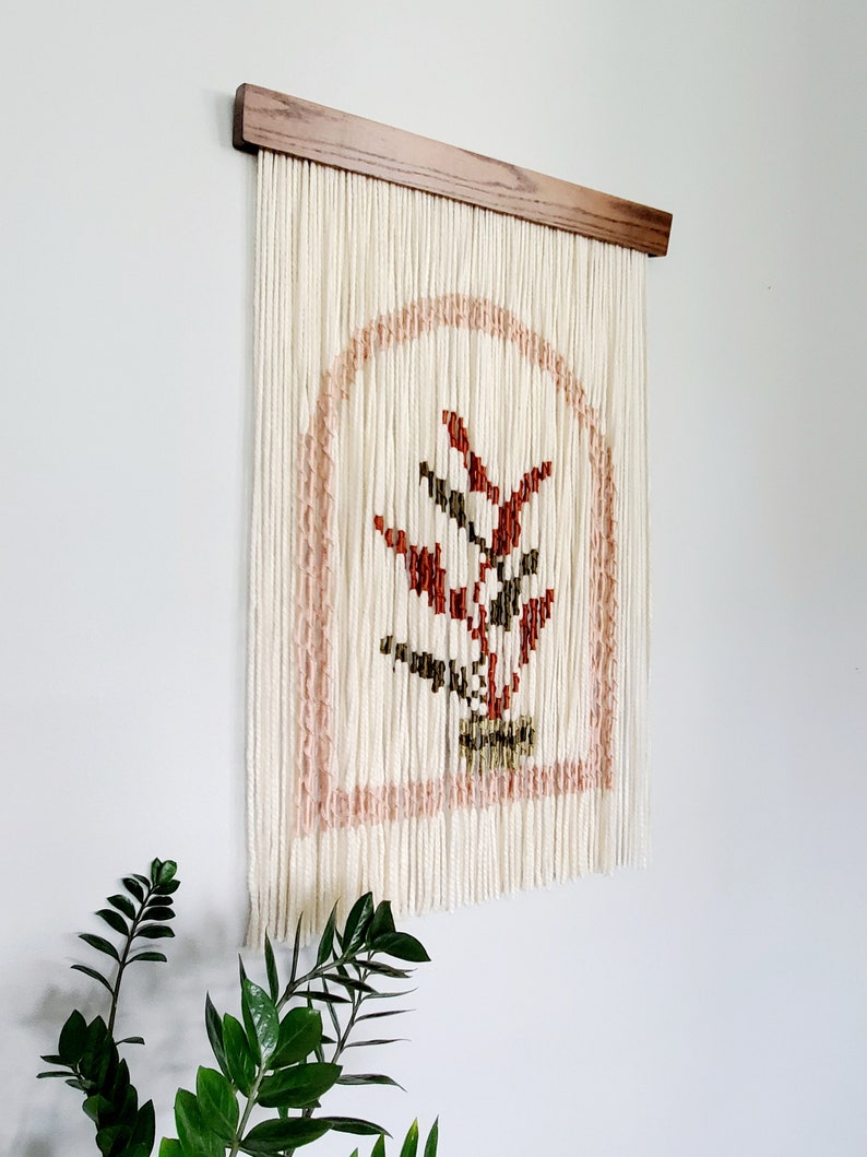 Fiber Art Wall Hanging Textile Wall Art Modern Yarn Etsy