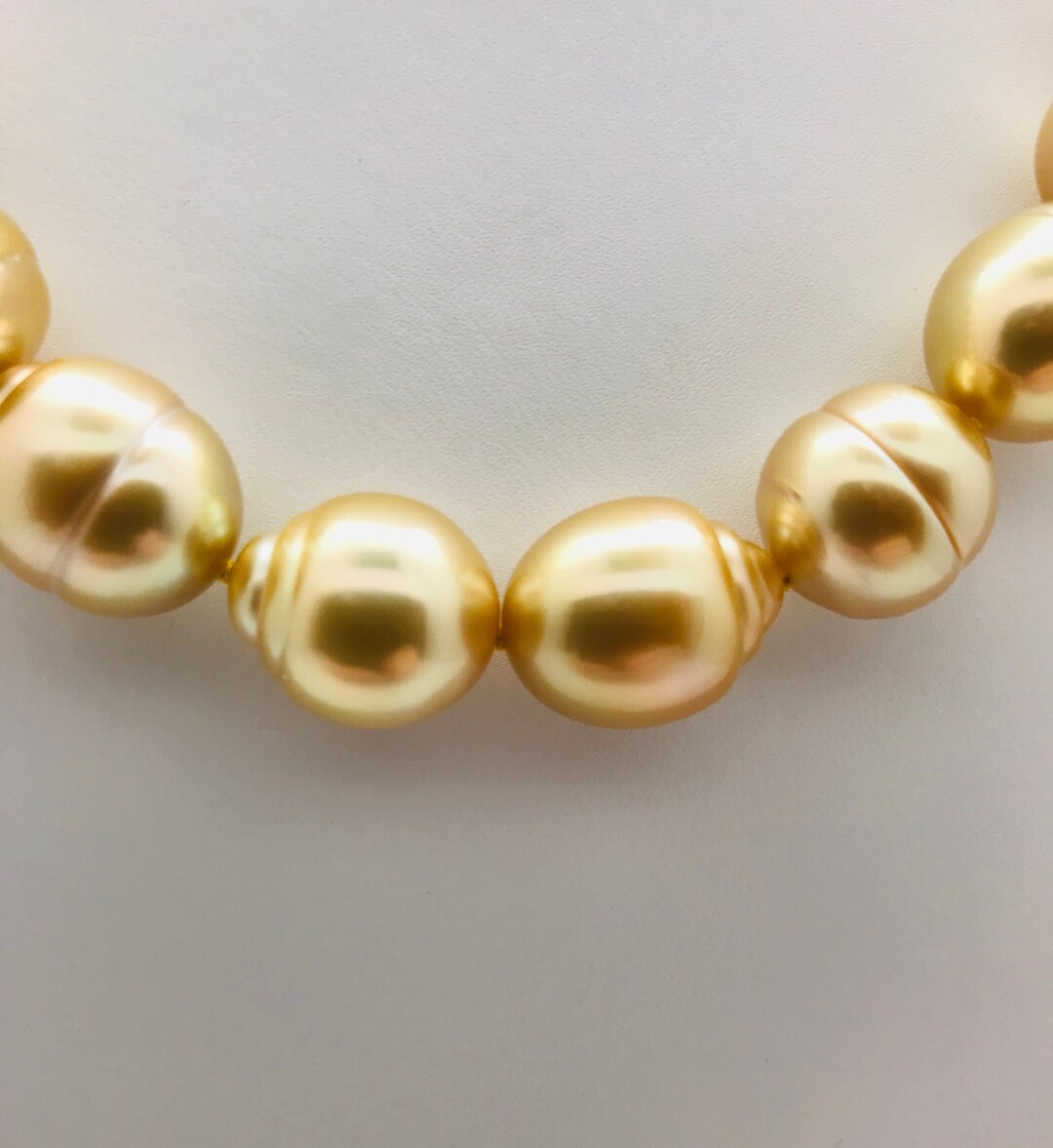 10-12mm Light Golden South Sea Pearl Necklace Strands – Continental Pearl  Loose Pearl, Pearl Necklaces & Jewelry