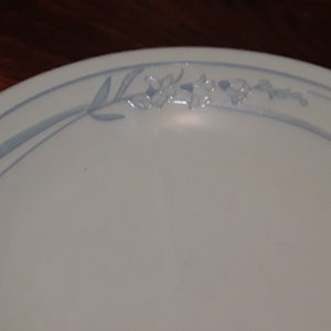 2 RARE Corelle BLUE LILLY Dinner 1980&#39;s Corelle Corning  Plates Discontinued