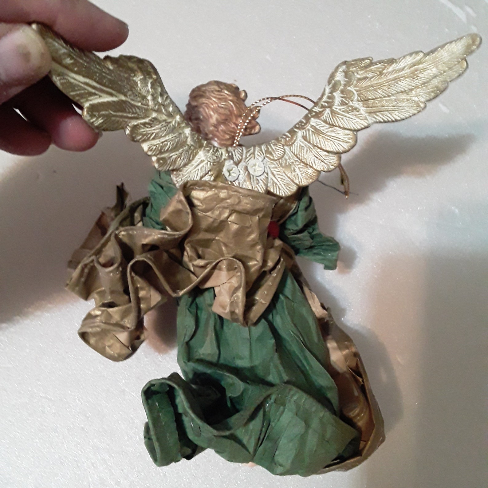 FLYING ANGEL PAPER Mache 5.5X5X5 Vingage Etsy