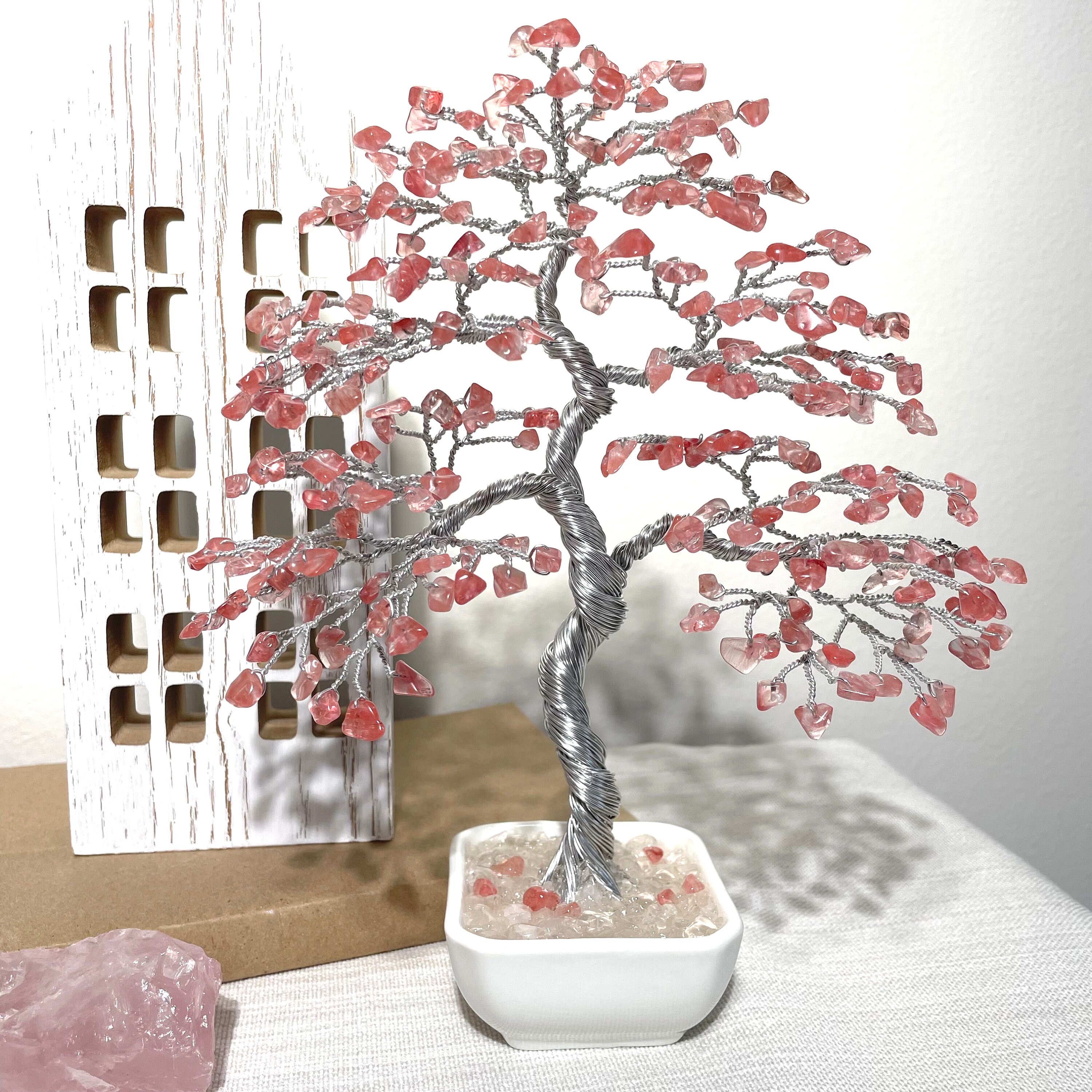 Amethyst Bonsai Tree Wire Gem Stone Tree Crystal Tree High - Etsy