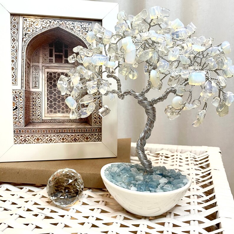 Moonstone Crystal Tree Chakra Healing Gemstone Tree Stone of Etsy