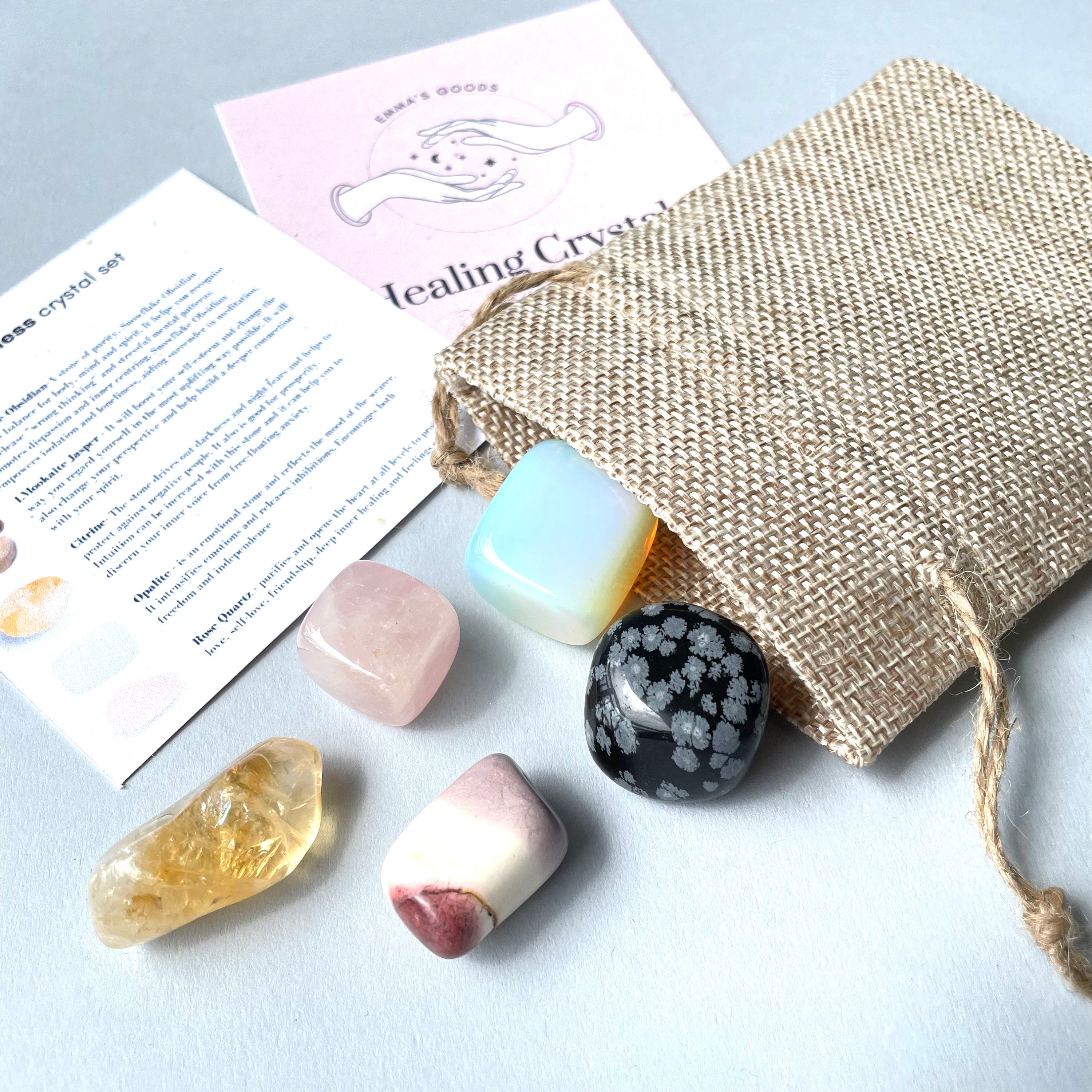 Loneliness crystal Set Healing Crystals Etsy