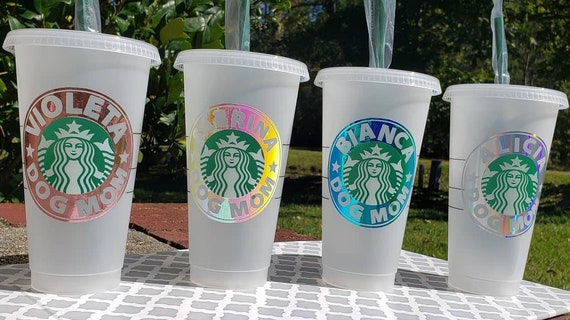Download Dog Mom Starbucks Cup Starbucks Cup Dog Mom Etsy PSD Mockup Templates