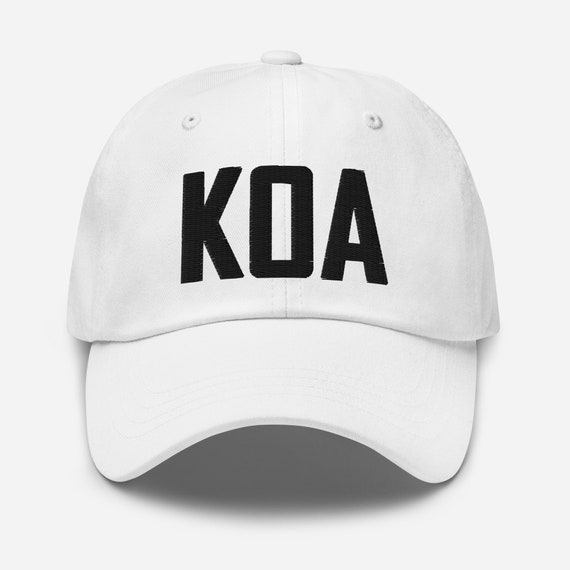 KOA Airport Code Hat Embroidered Hat Dad Hat Kailua Kona Hawaii