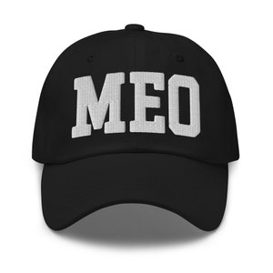 Código del aeropuerto MEO Sombrero de papá bordado OBX Outer Banks Carolina del Norte Estética costera Universidad Varsity Carta Gorra de béisbol Gorra de béisbol