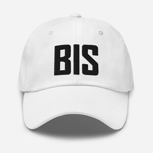 BIS Código de aeropuerto Sombrero bordado Sombrero papá Sombrero Bismarck Dakota del Norte Regalo de viaje Gorra de béisbol Airbnb Anfitrión Regalo
