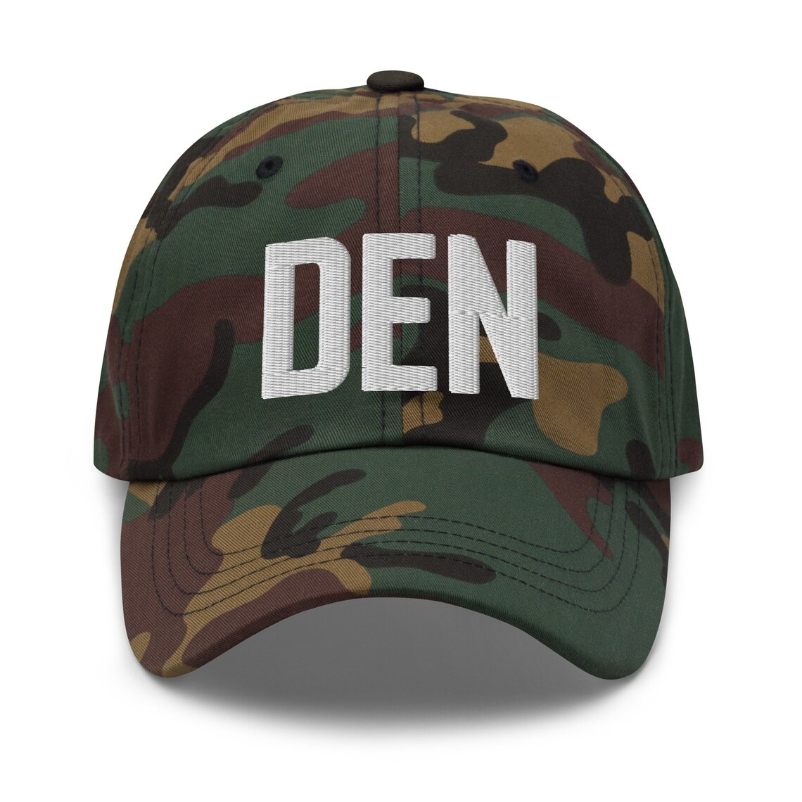 DEN Airport Code Hat Embroidered Hat Dad Hat Denver Colorado Hiking Hat
