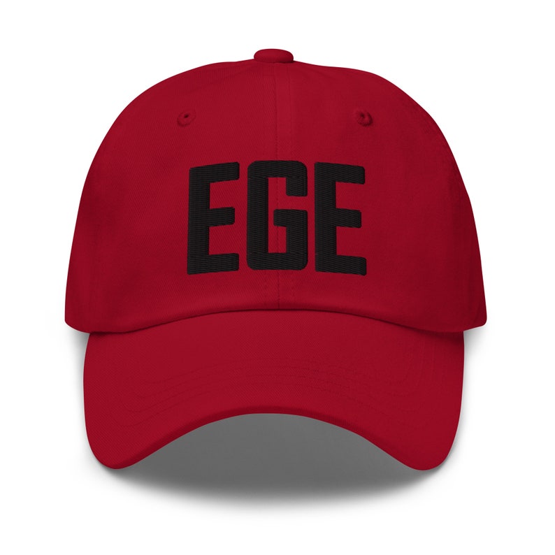 EGE Airport Code Hat Embroidered Hat Dad Hat Vail Colorado Gifts Arapahoe Basin Travel Gift Ski Gifts Baseball Cap image 7