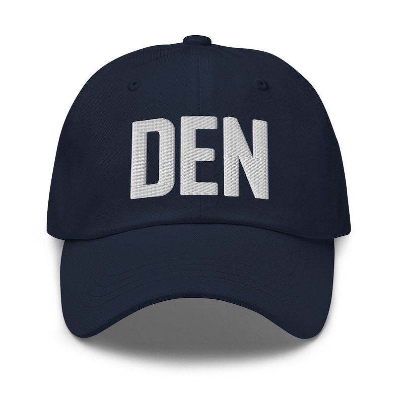 DEN Airport Code Hat Embroidered Hat Dad Hat Denver Colorado - Etsy