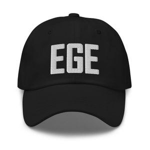 EGE Airport Code Hat Embroidered Hat Dad Hat Vail Colorado Gifts Arapahoe Basin Travel Gift Ski Gifts Baseball Cap image 2