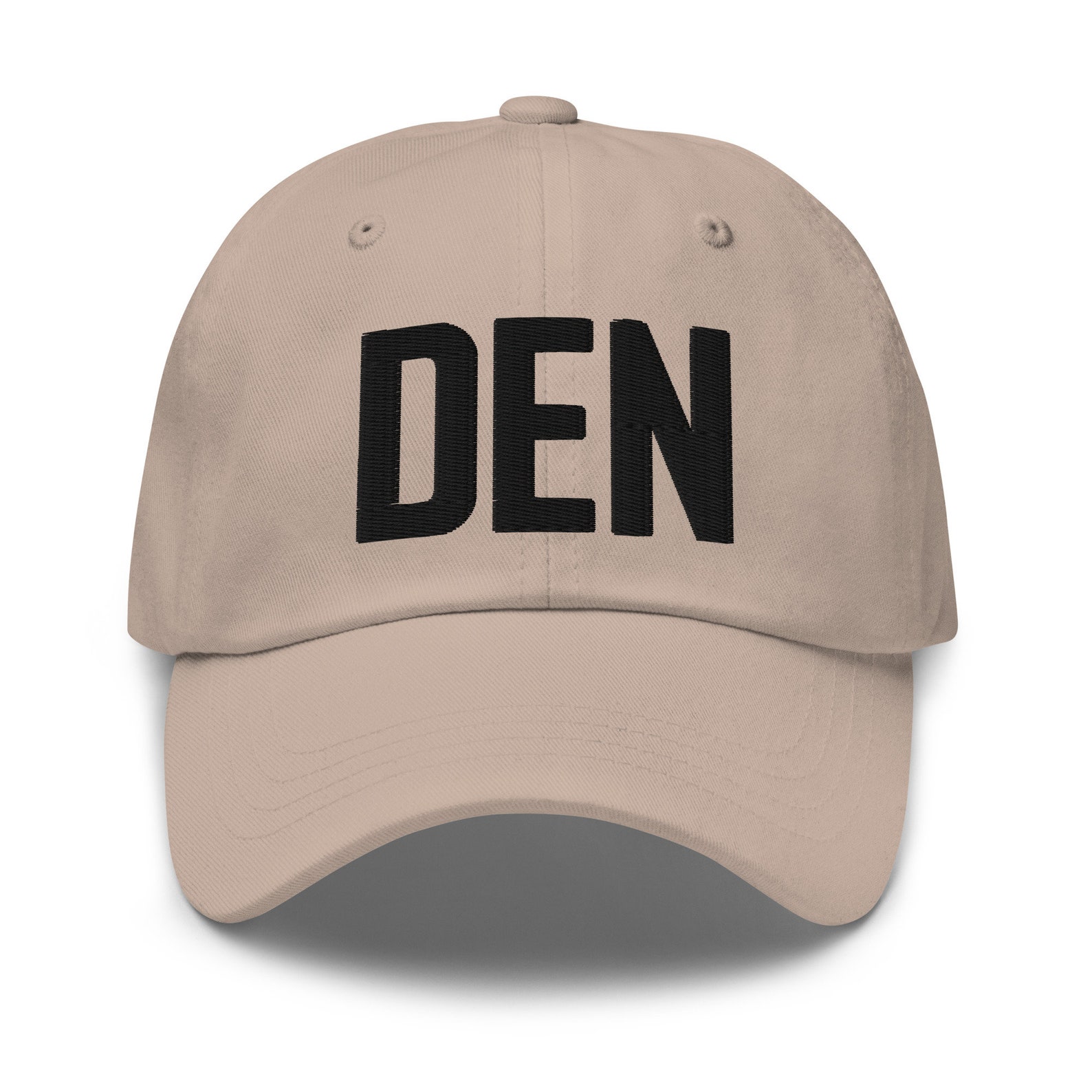 DEN Airport Code Hat Embroidered Hat Dad Hat Denver Colorado Hiking Hat