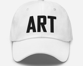 ART Airport Code Bestickte Mütze Dad Hat Watertown New York ReiseGeschenk Gastgeber Real Estate Neubeginn Umzug Geschenk