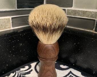 Brosse à raser de cheveux de sanglier de 24mm fabriquée à la main