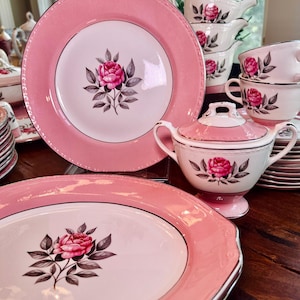 Rose China　食器　12枚セット Vintage Roses China Set - Etsy - Page 4