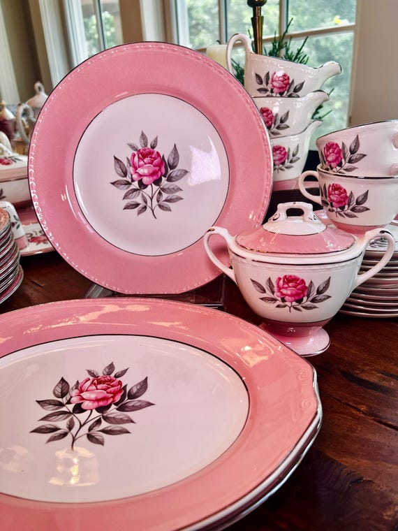 希少品！50's〜ピンク色アメリカンアンティークミッドセンチュリー陶器灰皿USA 希少品！50's〜ピンク色アメリカンアンティークミッドセンチュリー陶器