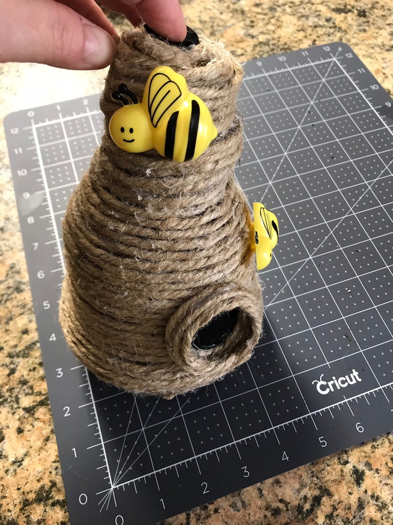 Colmena, Colmena para corona, Colmena decorativa, Decoración del hogar de la colmena, Decoración de la colmena, Creaciones de un ranúnculo, Mamá trabajadora, sin Gastos de Envío imagen 6