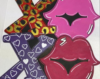 Colgador de puerta de San Valentín, decoración de puerta de San Valentín, decoración de porche de San Valentín, decoración del hogar de San Valentín