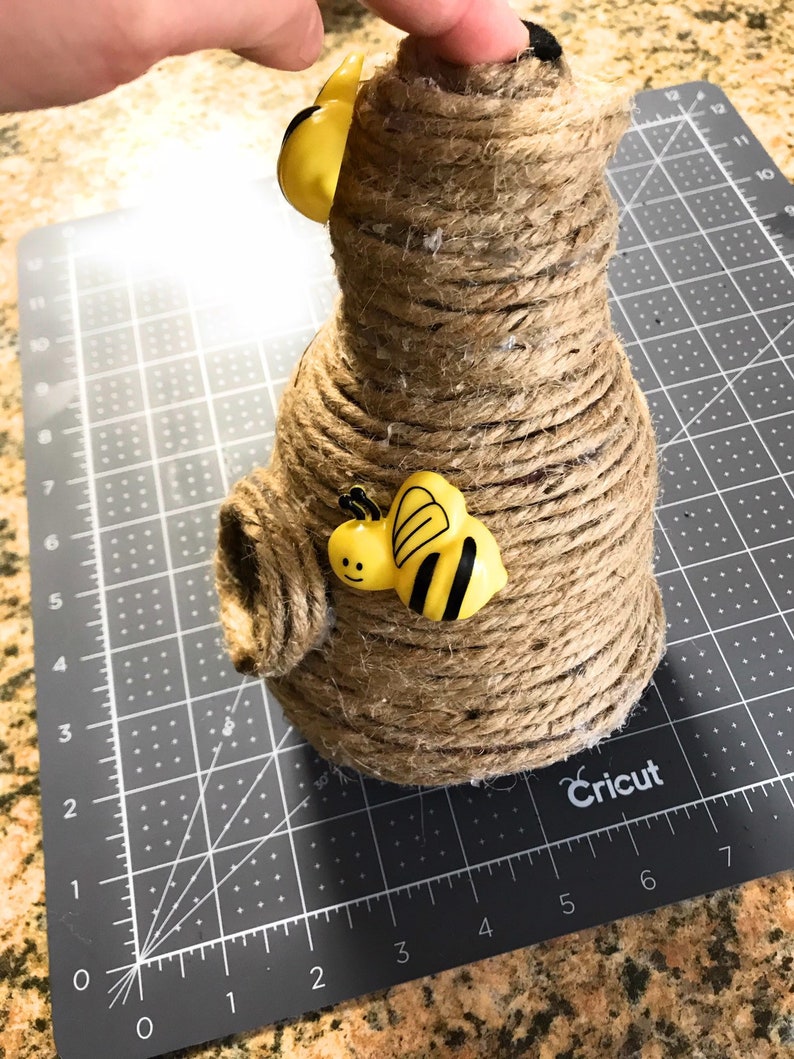 Colmena, Colmena para corona, Colmena decorativa, Decoración del hogar de la colmena, Decoración de la colmena, Creaciones de un ranúnculo, Mamá trabajadora, sin Gastos de Envío imagen 4