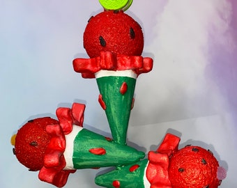 Watermelon Pick for Wreaths, Ornament for Trees