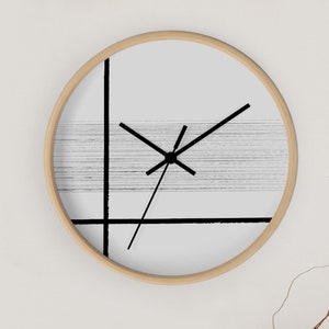 Relógio de parede Japandi: decoração moderna, minimalista e zen para casa.