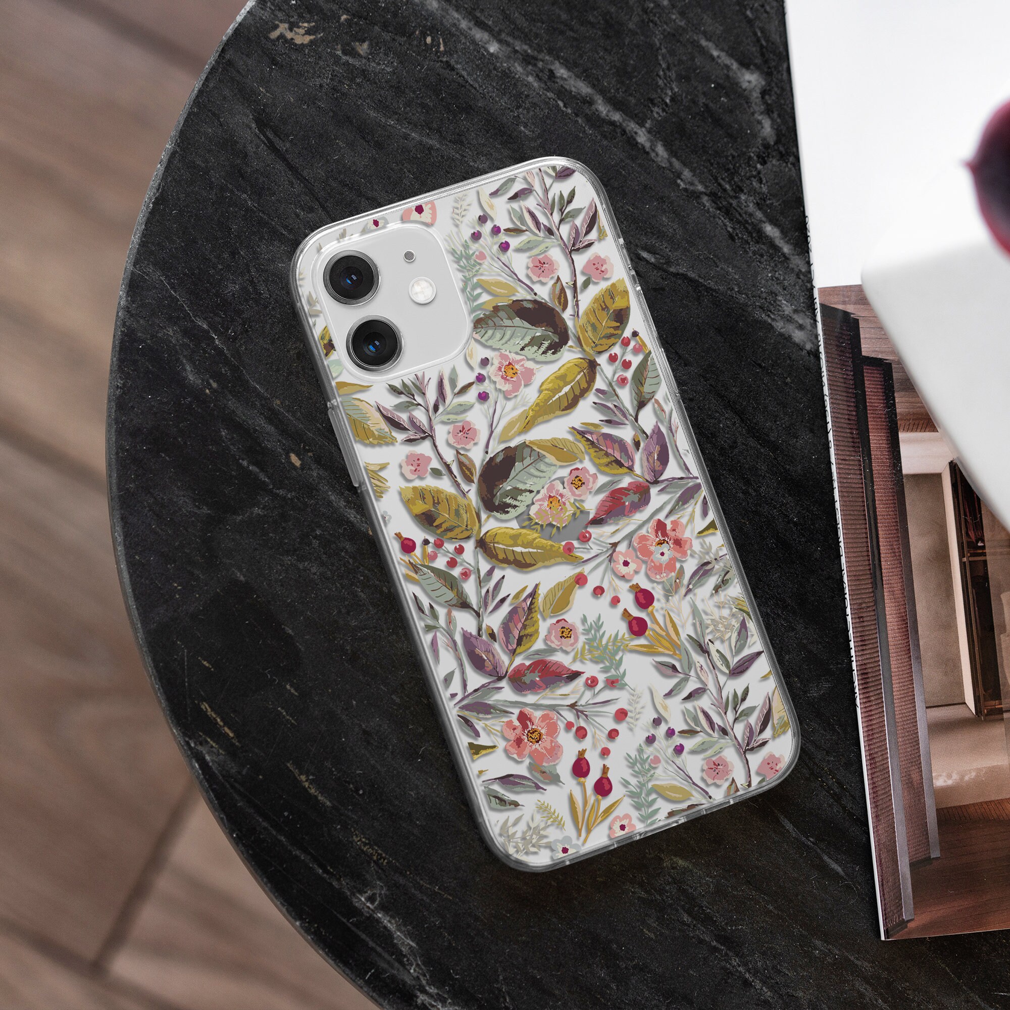 Beautiful Floral iPhone XR case iPhone X case clear iPhone 12 Etsy