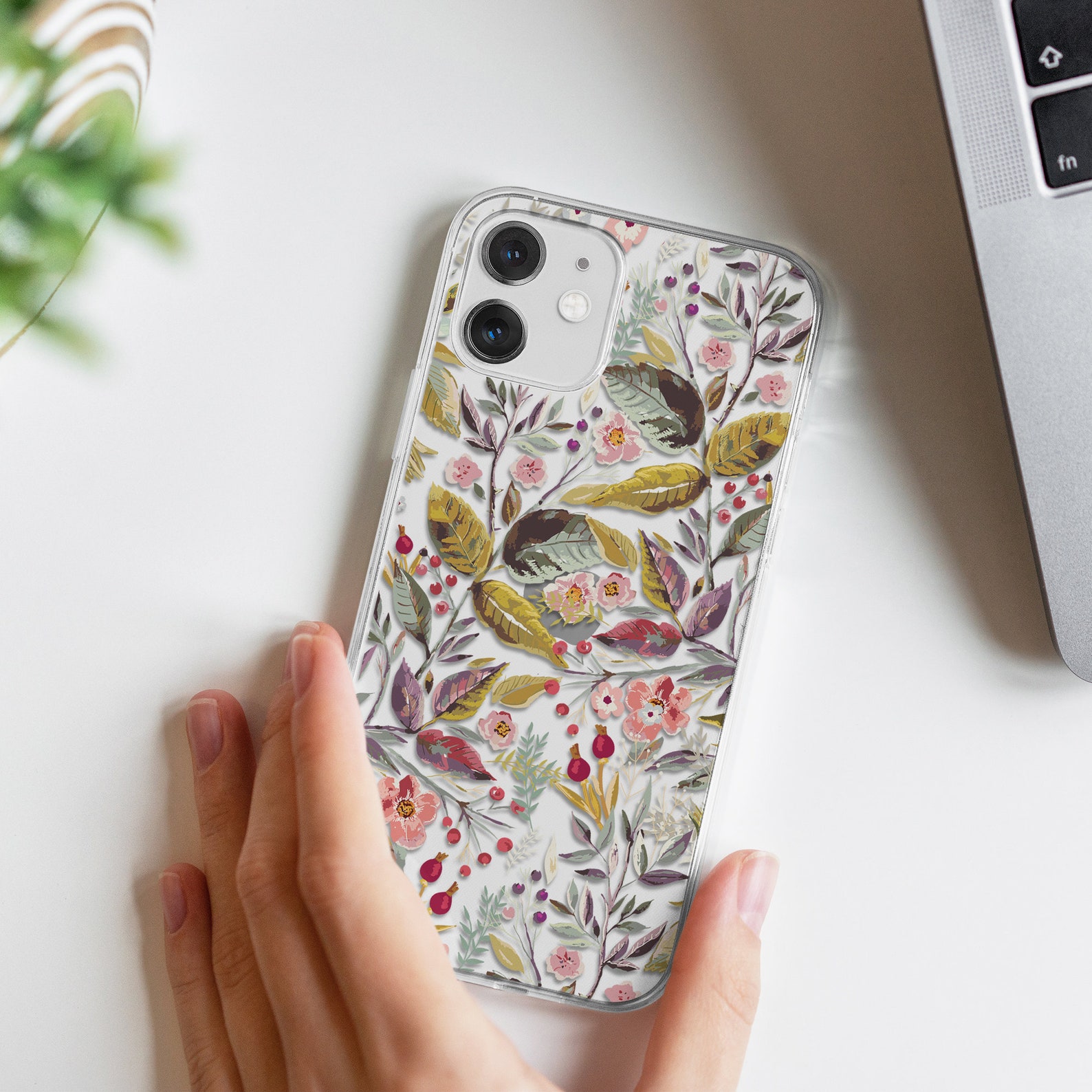 Beautiful Floral iPhone XR case iPhone X case clear iPhone 12 Etsy