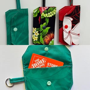 Cartera, tarjetero, llavero, monedero, bolso de mano, estampado de temática hawaiana,