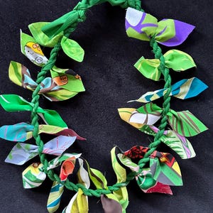 Lei di laurea, Lei in tessuto intrecciato, Lei Maile, Anniversario, Matrimonio, Lei fatta a mano