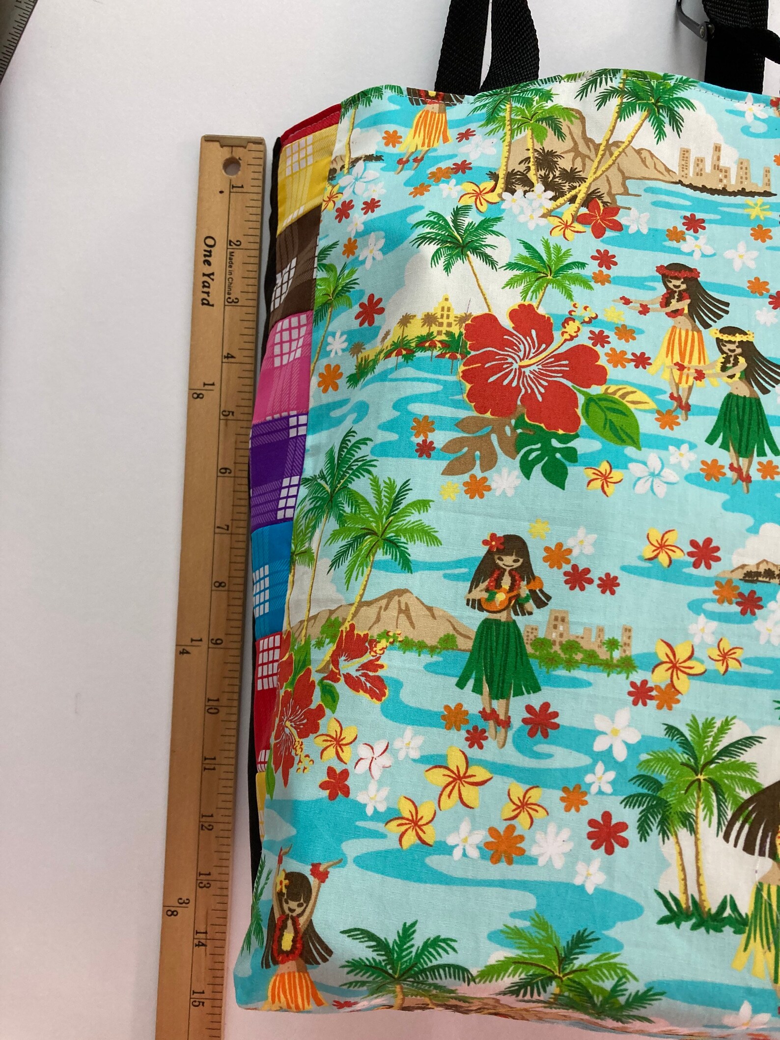 Medium Hawaiian Palaka bag Tote Made in Hawaii Shopping Etsy