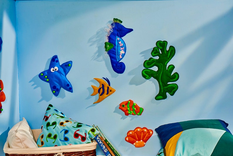 Duża ryba na ścianę do pokoju dziecka 19 cm/ skomponuj pokój dziecka/ marynistyczny wygląd/ podwodna kraina zdjęcie 9