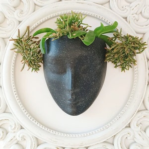 Plant pot Head planter wall pot for plants wall planters hanging planter face pot for succulents head pot for plants modern planters wall image 4