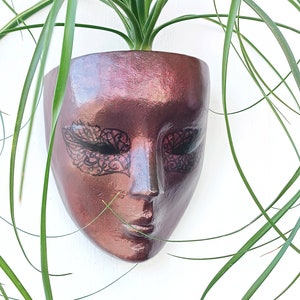 Plant pot Head planter wall pot for plants wall planters hanging planter face pot for succulents head pot for plants modern planters wall image 9