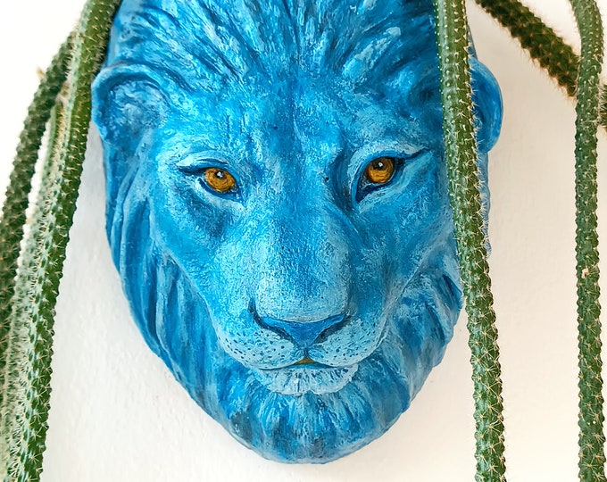 Quail Ceramic Animal Head Wall Vase, Animal Head, Hand Painted Ceramic