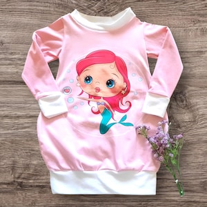 Size 98 - Cute balloon dress, pink, mermaid