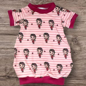 Size 98 - Cute balloon dress for girls, pink striped