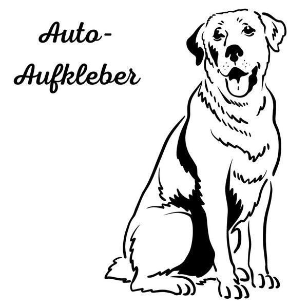 Herdenschutzhund, Hütehund, Aufkleber - Autoauflkeber, Vinylaufklber