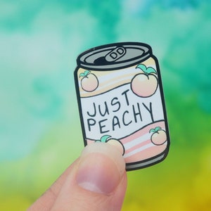 Just Peachy Soda Hard Enamel Pin