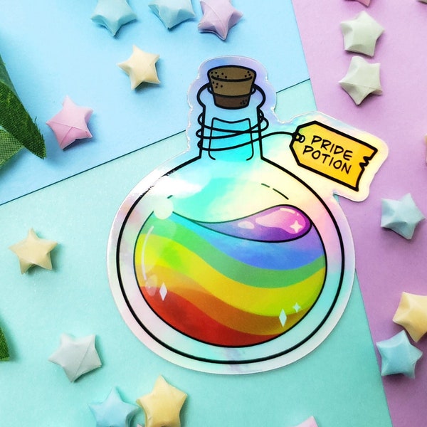 Pride Potion Holographic Vinyl Sticker Limited Edition