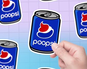 Poopsi Soda Vinyl Sticker