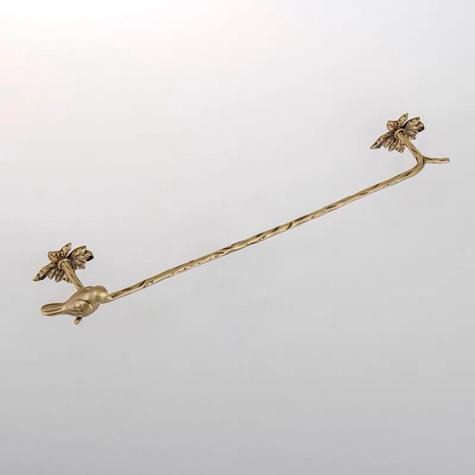 Brass Towel Holder/ Bird Figurine Hanging/ Animal Vintage Home Etsy