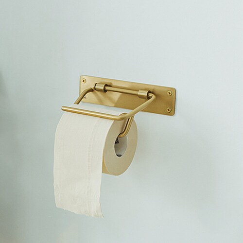 Modern Brass Tissue Holder/ Bathroom Decor/brass Toilet Roll Etsy