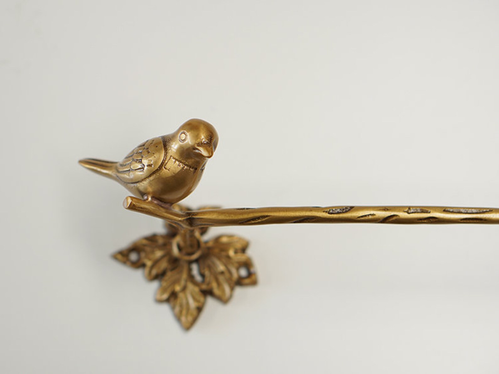 Brass Towel Holder/ Bird Figurine Hanging/ Animal Vintage Home Etsy