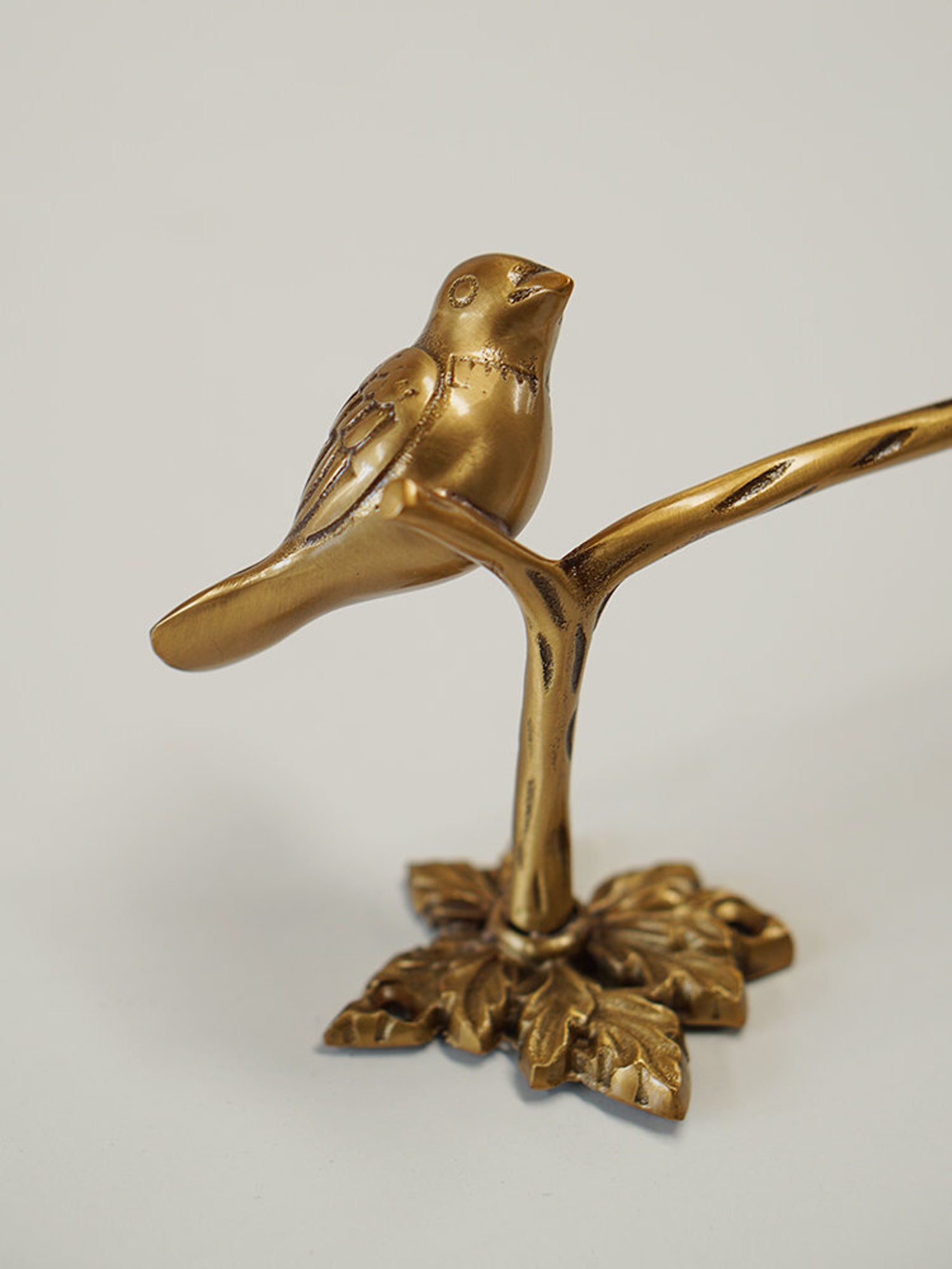 Brass Towel Holder/ Bird Figurine Hanging/ Animal Vintage Home Etsy