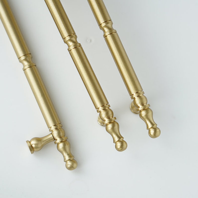 Solid Brass Handles Brass Pulls Brass Handles Brass Etsy