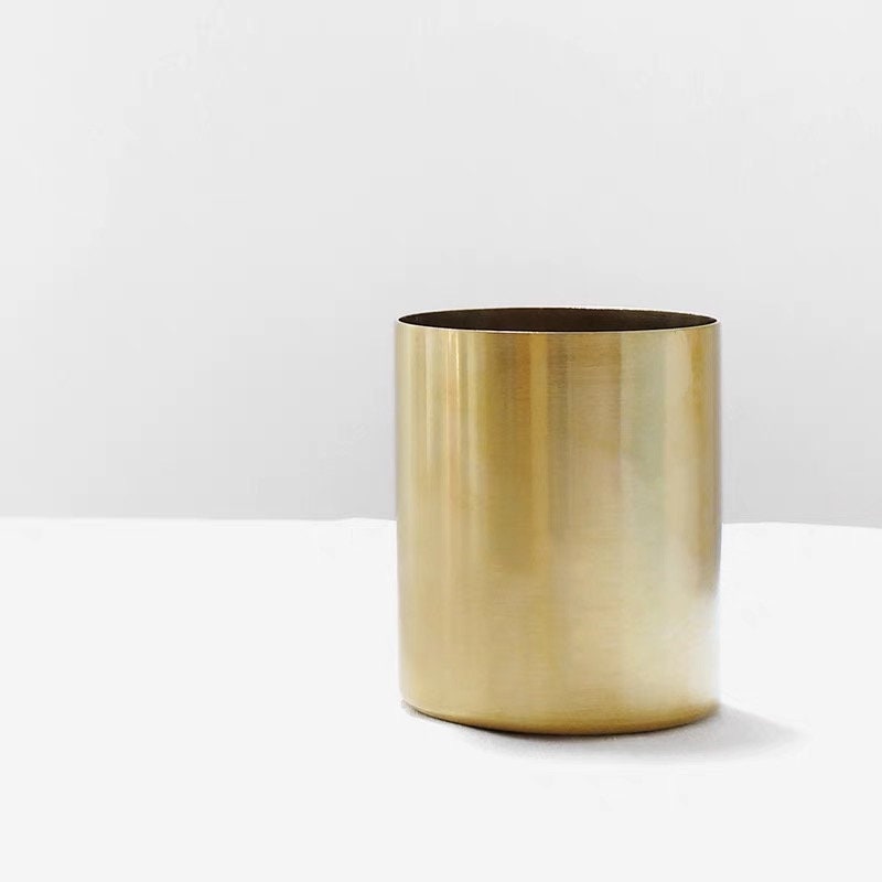 Brass Pencil Holder/brass Pen Holder/brass Flower Pot/solid Etsy