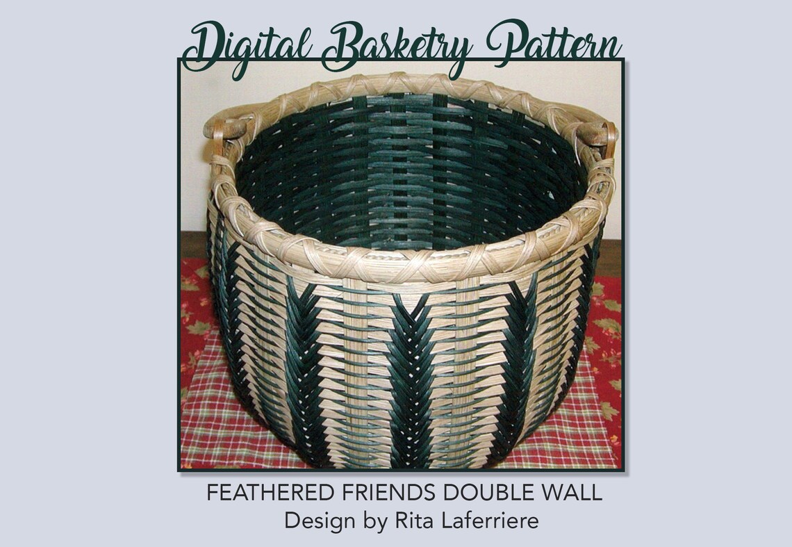 Digital Download Basket Pattern by Rita Laferriere Designs Feathered