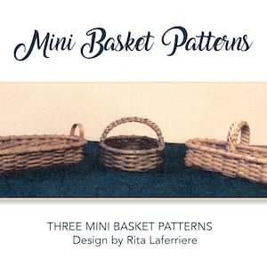 Digital Download Basket Pattern by Rita Laferriere Designs Mini Baskets Trio Three Design Patterns