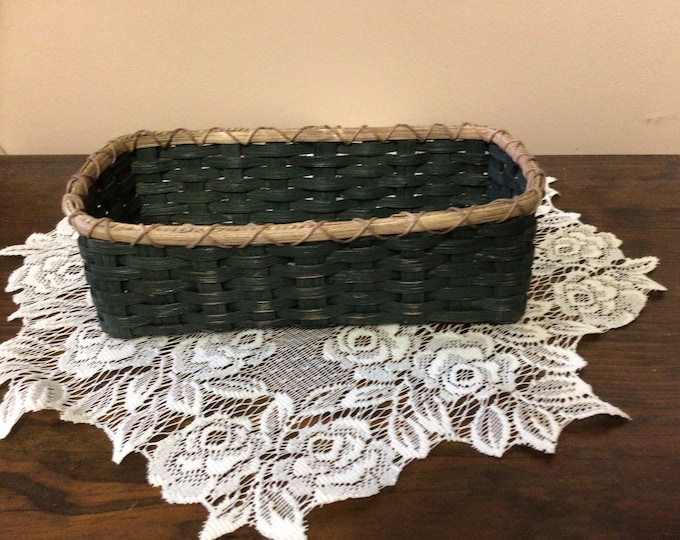 Handmade Rectangular Distress Gift Basket Made in USA