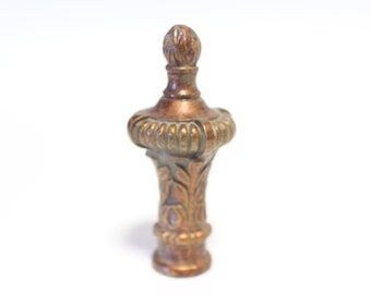 Pair Genuine Unfinished Brass “Bullit” Lamp Shade Finials-New! 